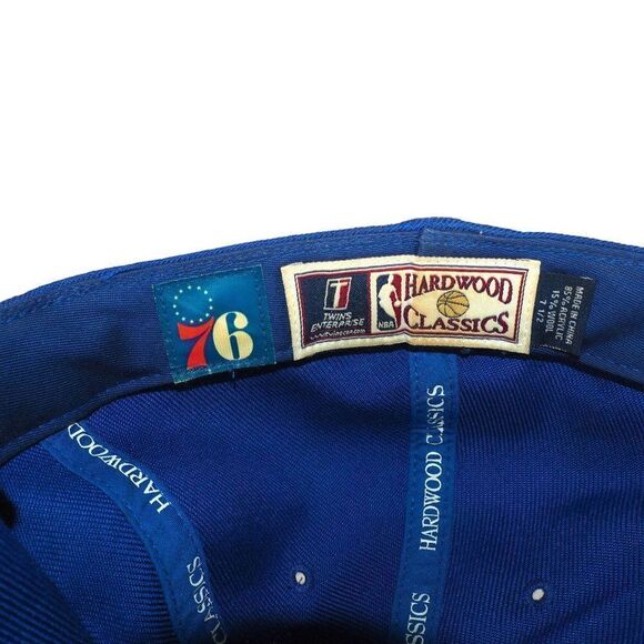 Twin Enterprise Hardwood Classics Vintage Philadelphia 76ers Fitted Hat 7 1/2 - Picture 6 of 7